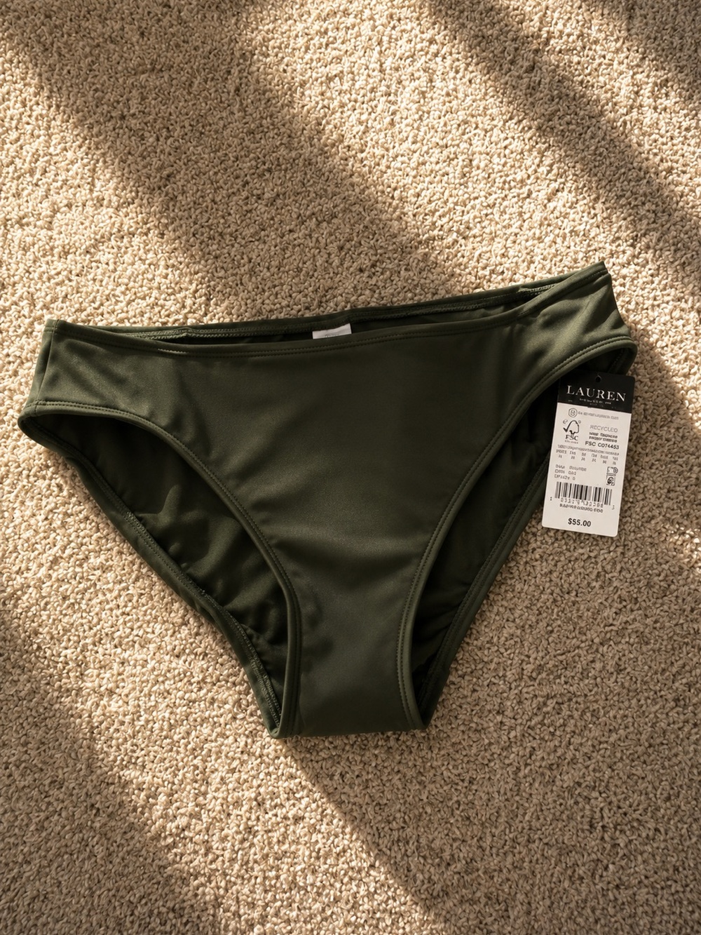Lauren Ralph Lauren Olive Bikini Bottom - OLE